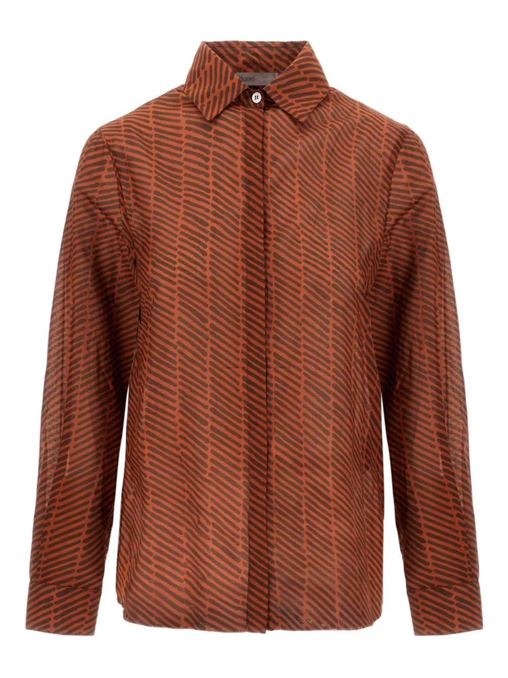 Herno Camicia a righe - Arancione