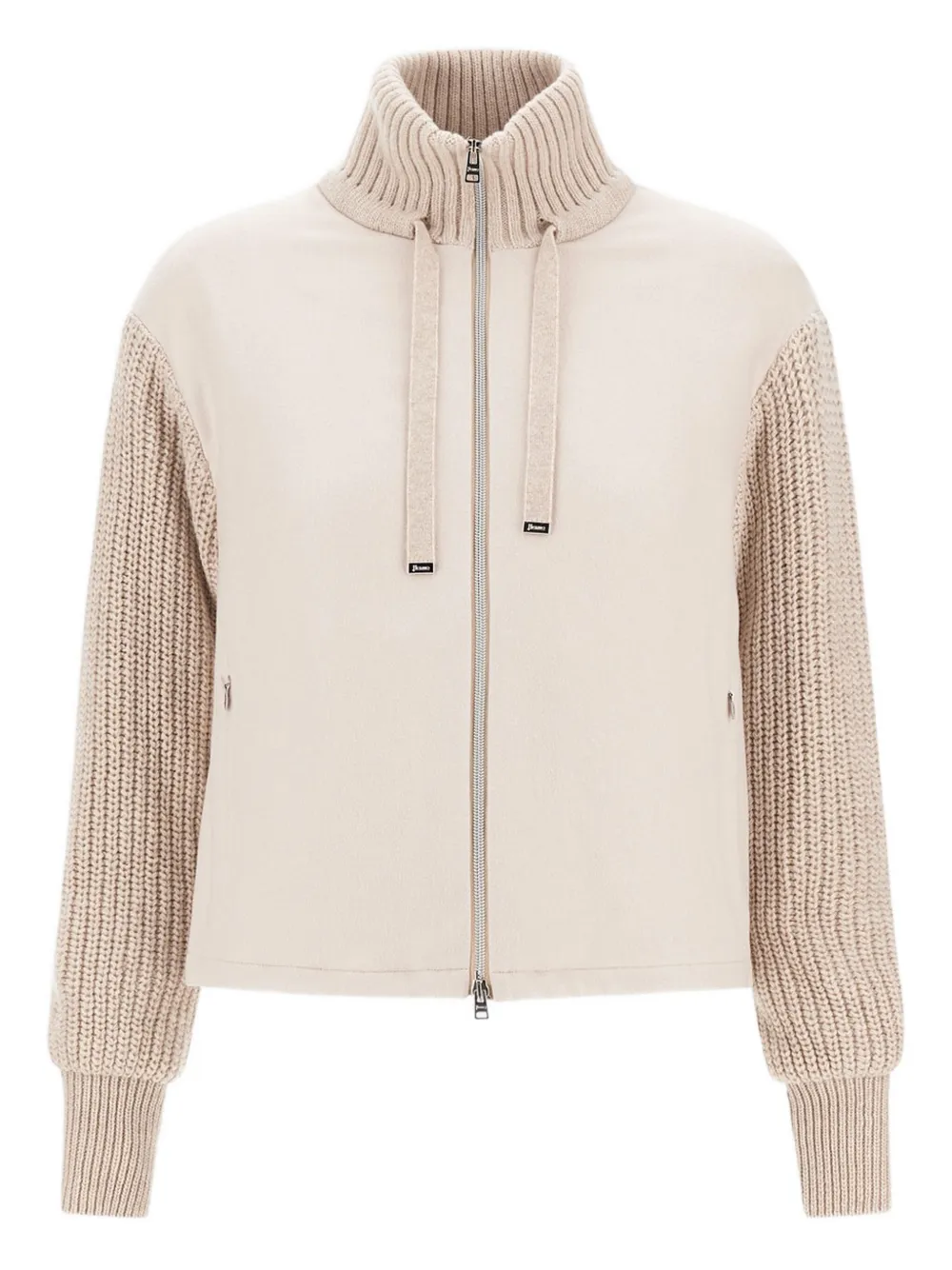 Herno Jacke mit Strickeinsatz - Nude
