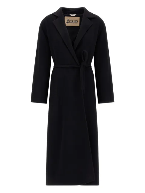 Herno belted wrap coat