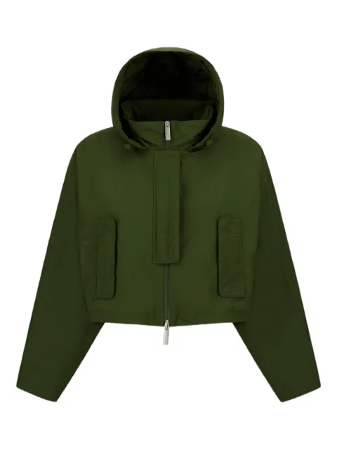 Herno veste crop à capuche