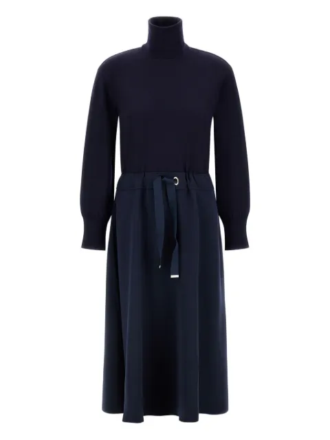 Herno turtleneck drawstring dress