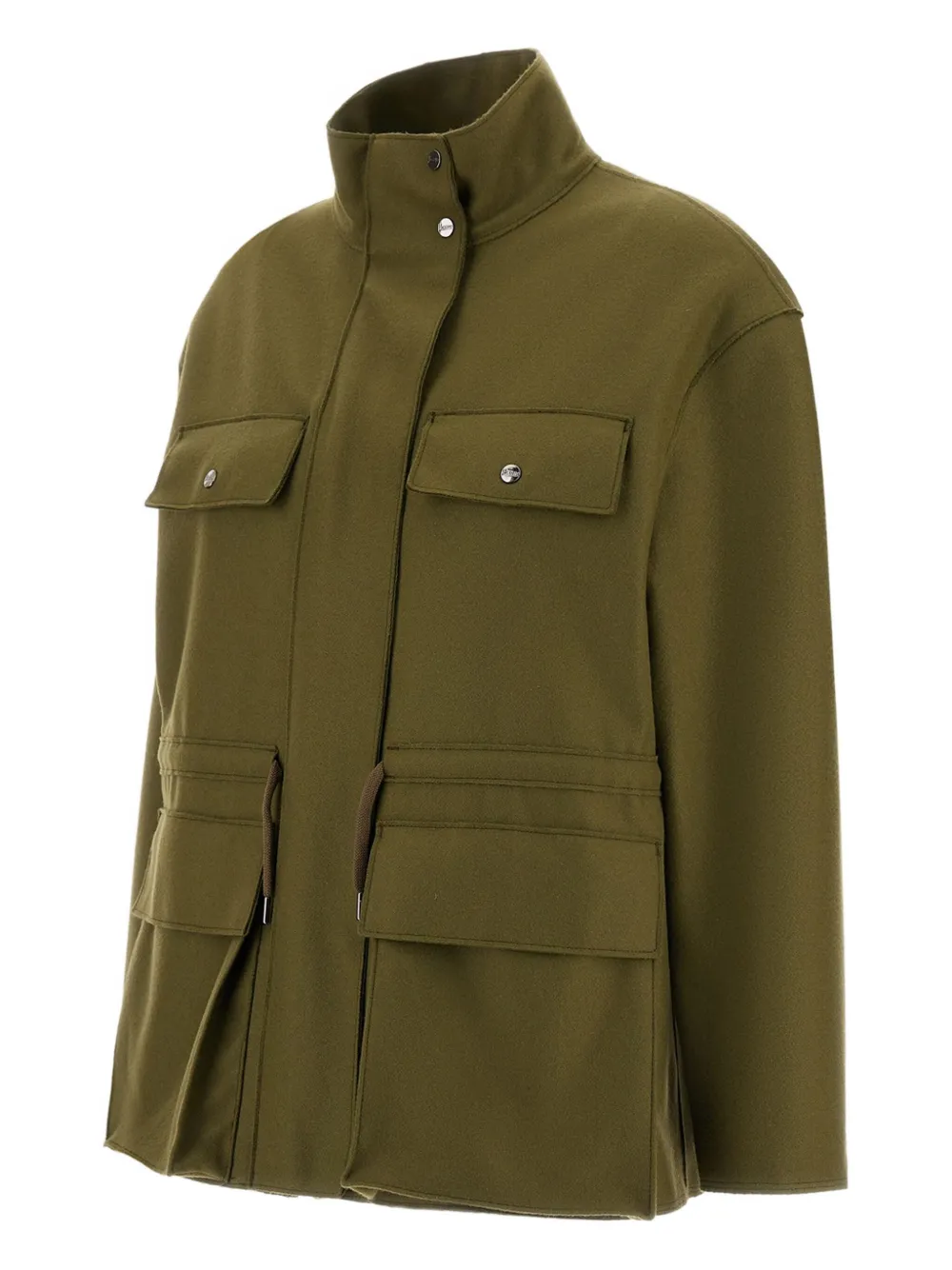 Herno Flap-pocket Jacket In Green