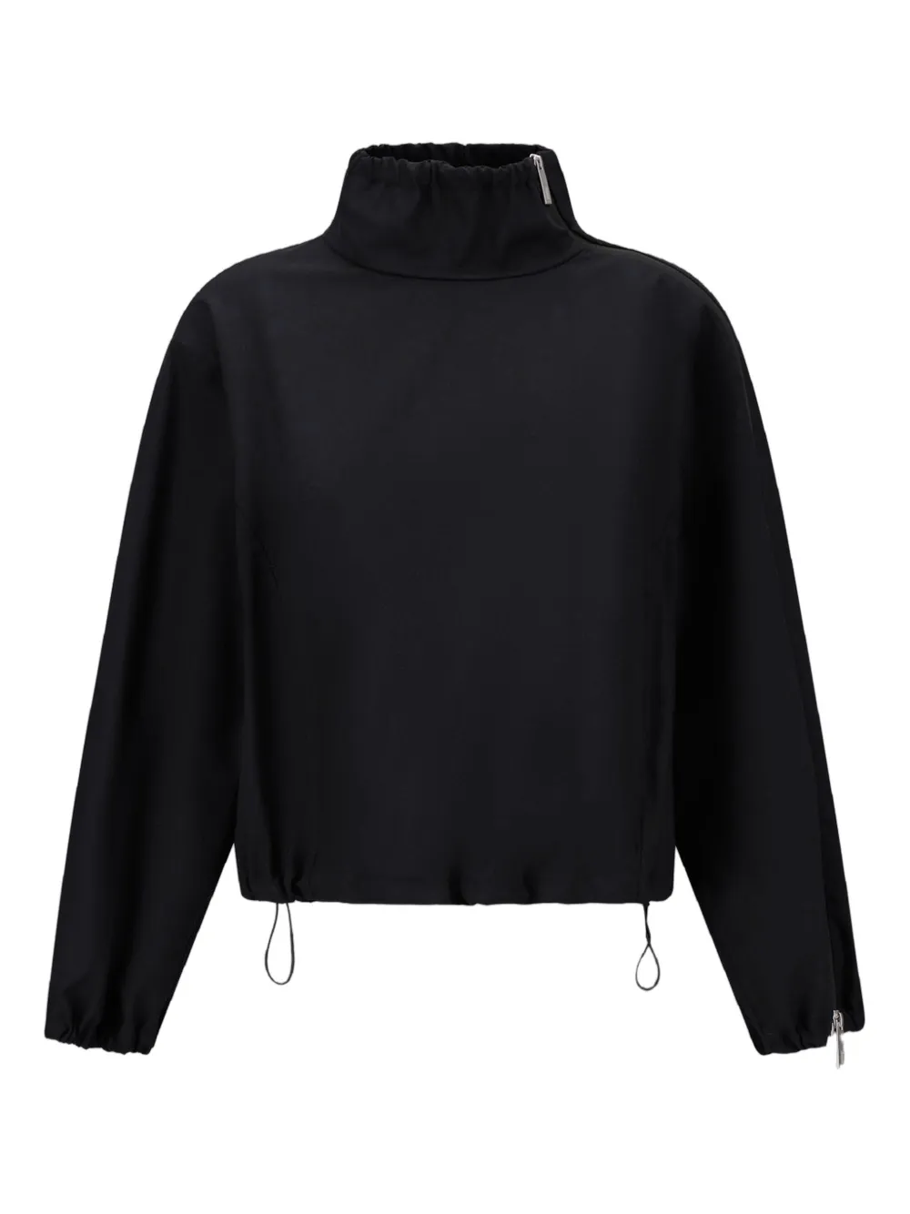 Herno Giacca a collo alto con coulisse - Nero