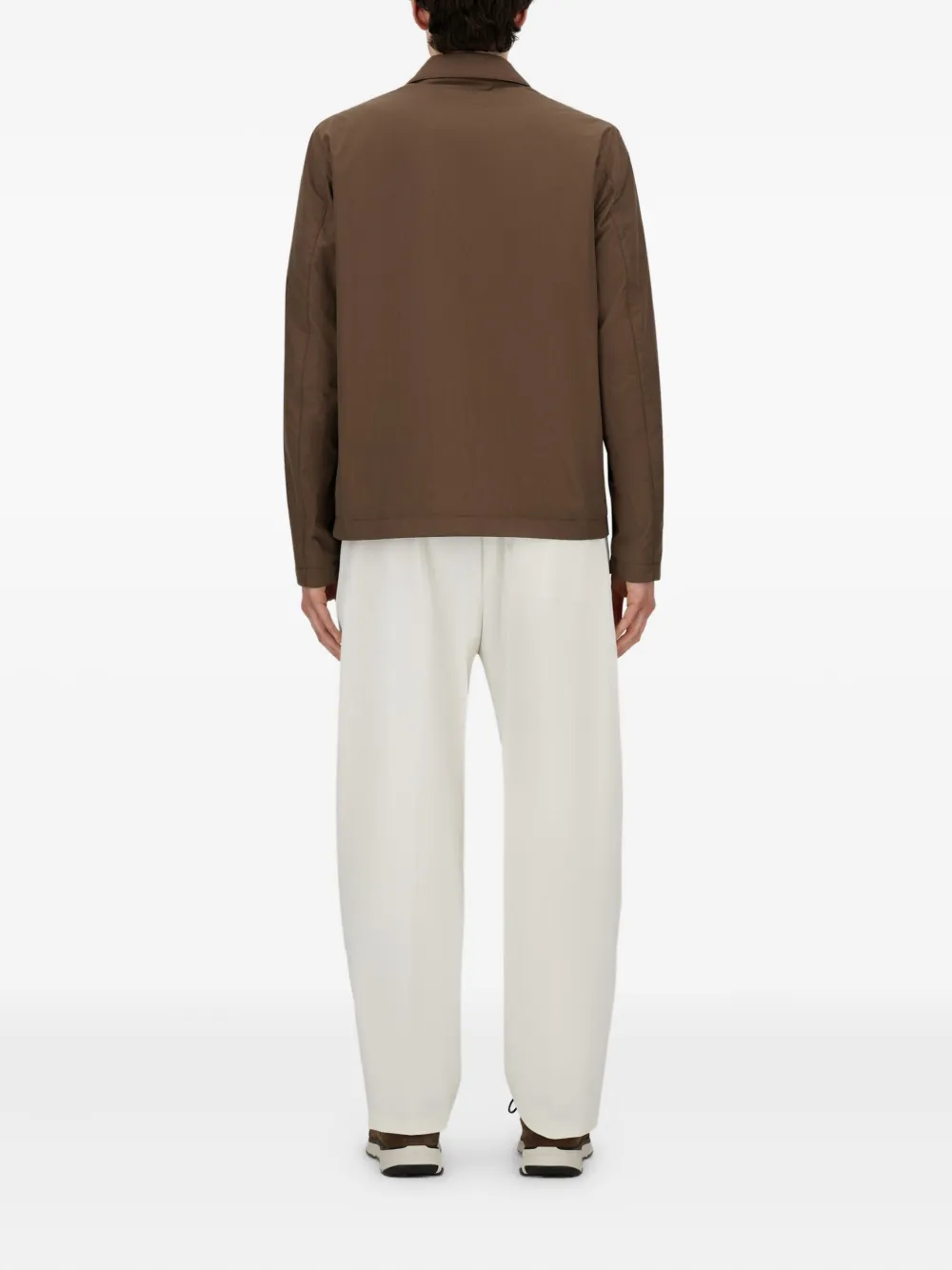  Herno Button-fastening Jacket - Brown 