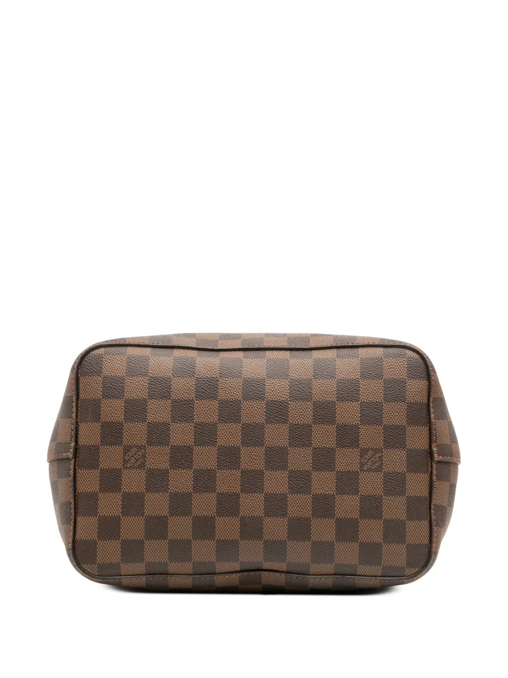 Pre-owned Louis Vuitton 2000-2025 Damier Ebene Neonoe Mm Bucket Bag In Brown