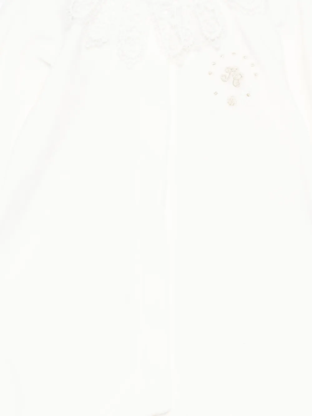 Tartine Et Chocolat Lace-collar Romper In Animal Print