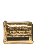 CHANEL Pre-Owned 2015-2016 Metallic Lambskin Je Ne Suis Pas En Solde clutch bag - Gold