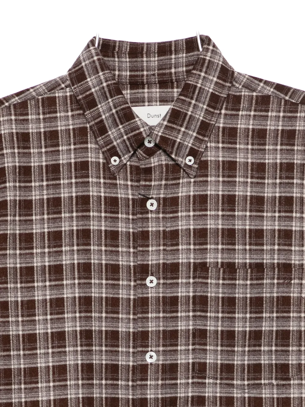 Dunst Unisex Check Flannel Shirt Shirts Brown In Brown