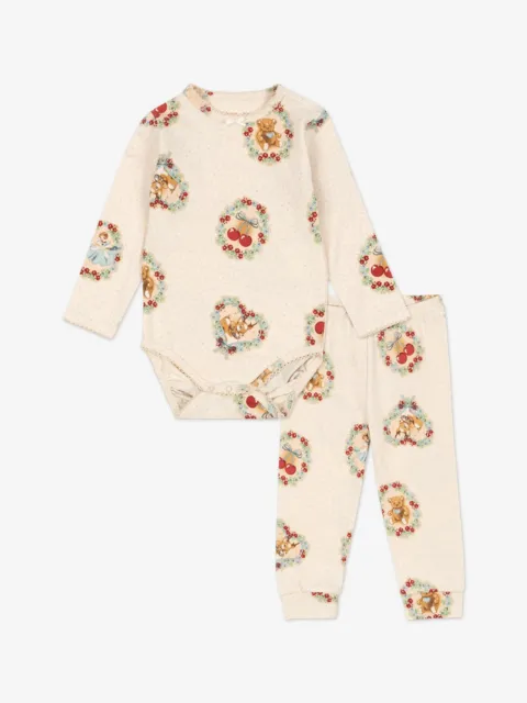 Konges Sløjd basic christmas printed babygrow set