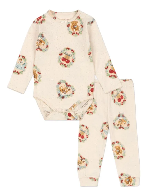 Konges Sløjd basic christmas printed babygrow set