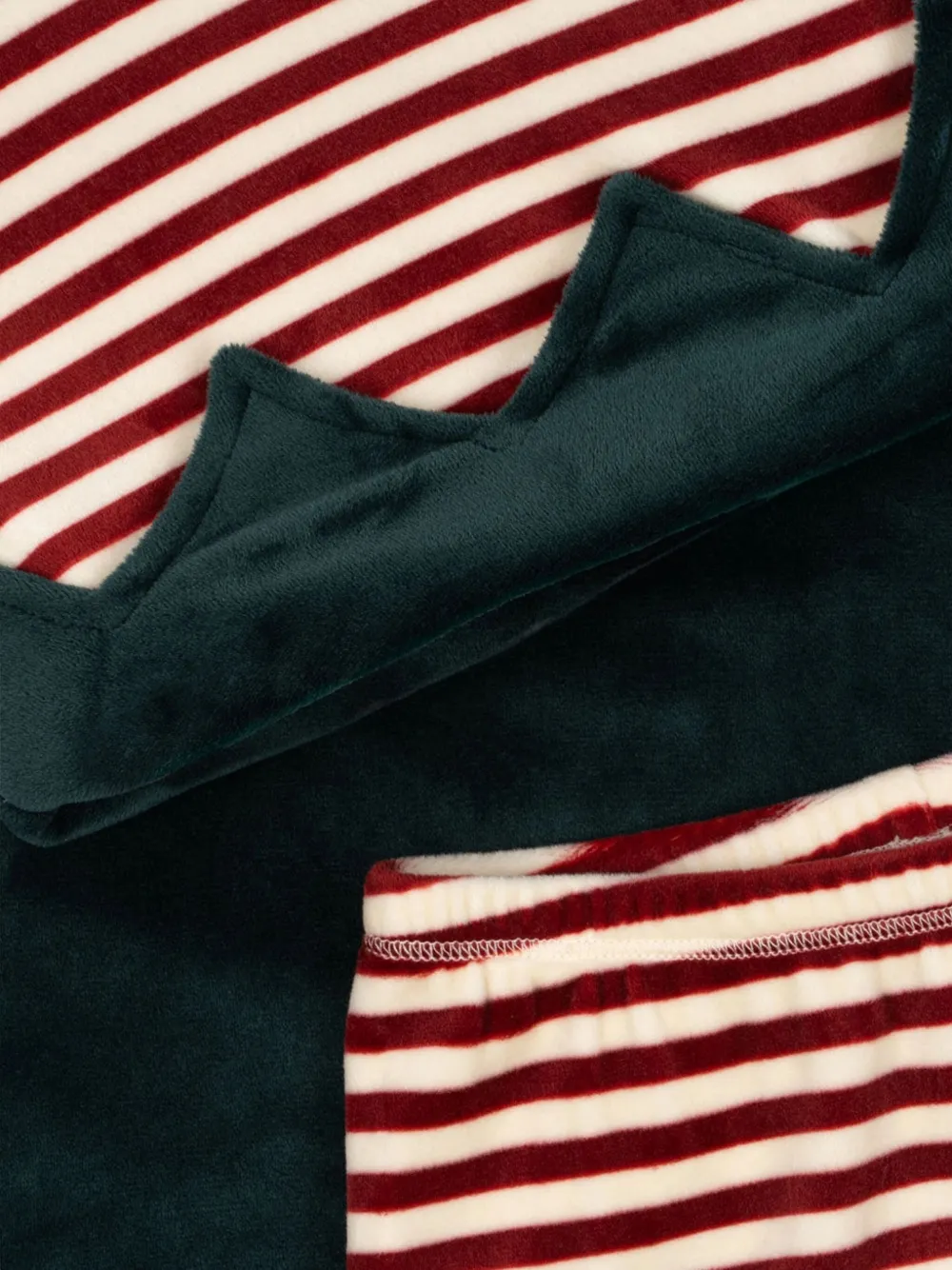 Konges Sløjd Gestreepte baby-girl set Rood