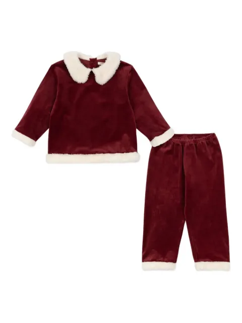 Konges Sløjd faux-fur trim trousers