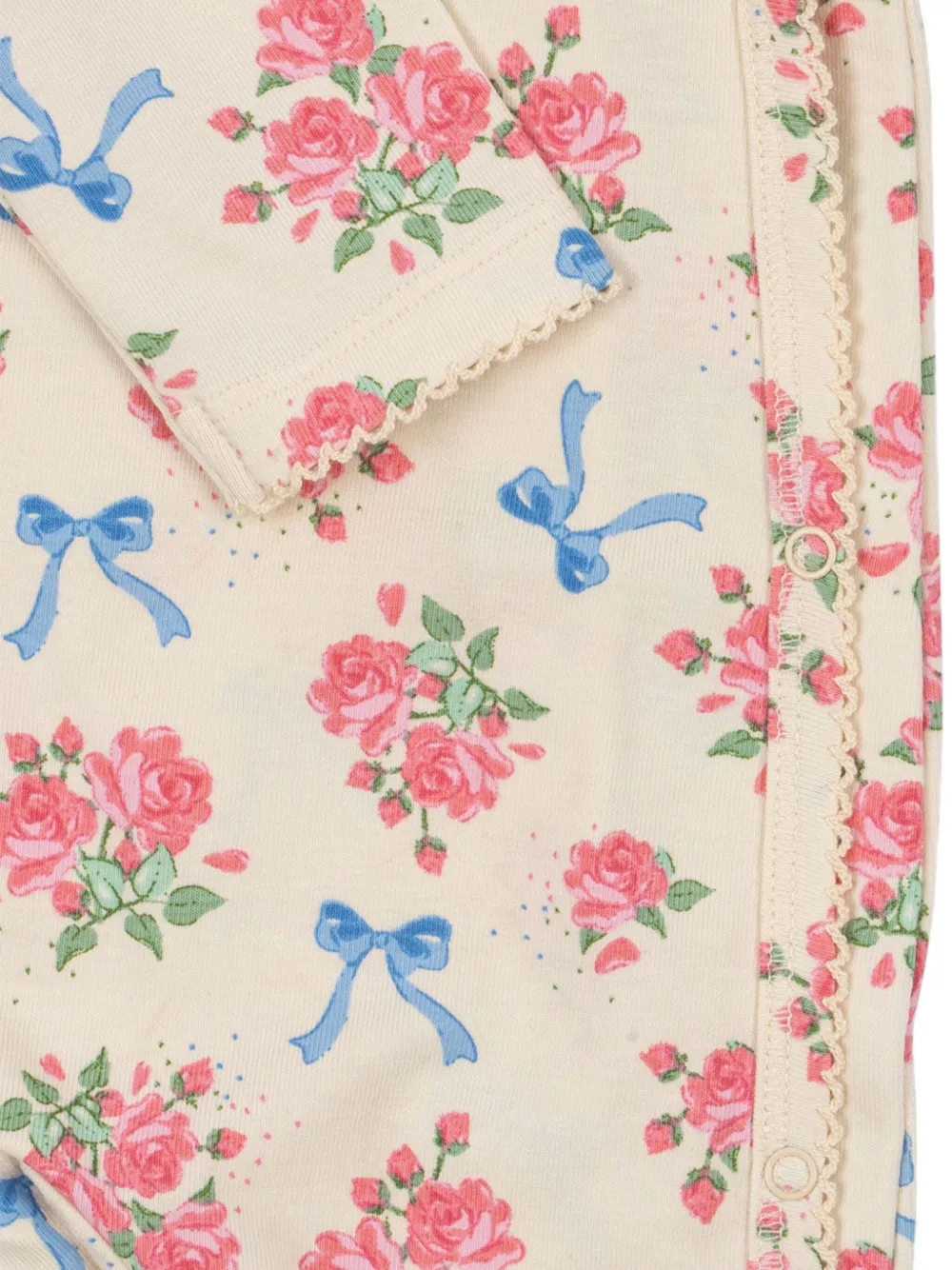 Konges Sløjd Romper met bloemenprint Beige