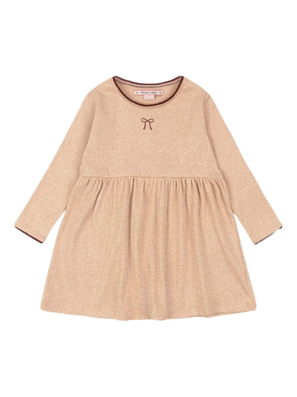 Konges Sløjd roli bow trim dress | Neutrals | Image 1