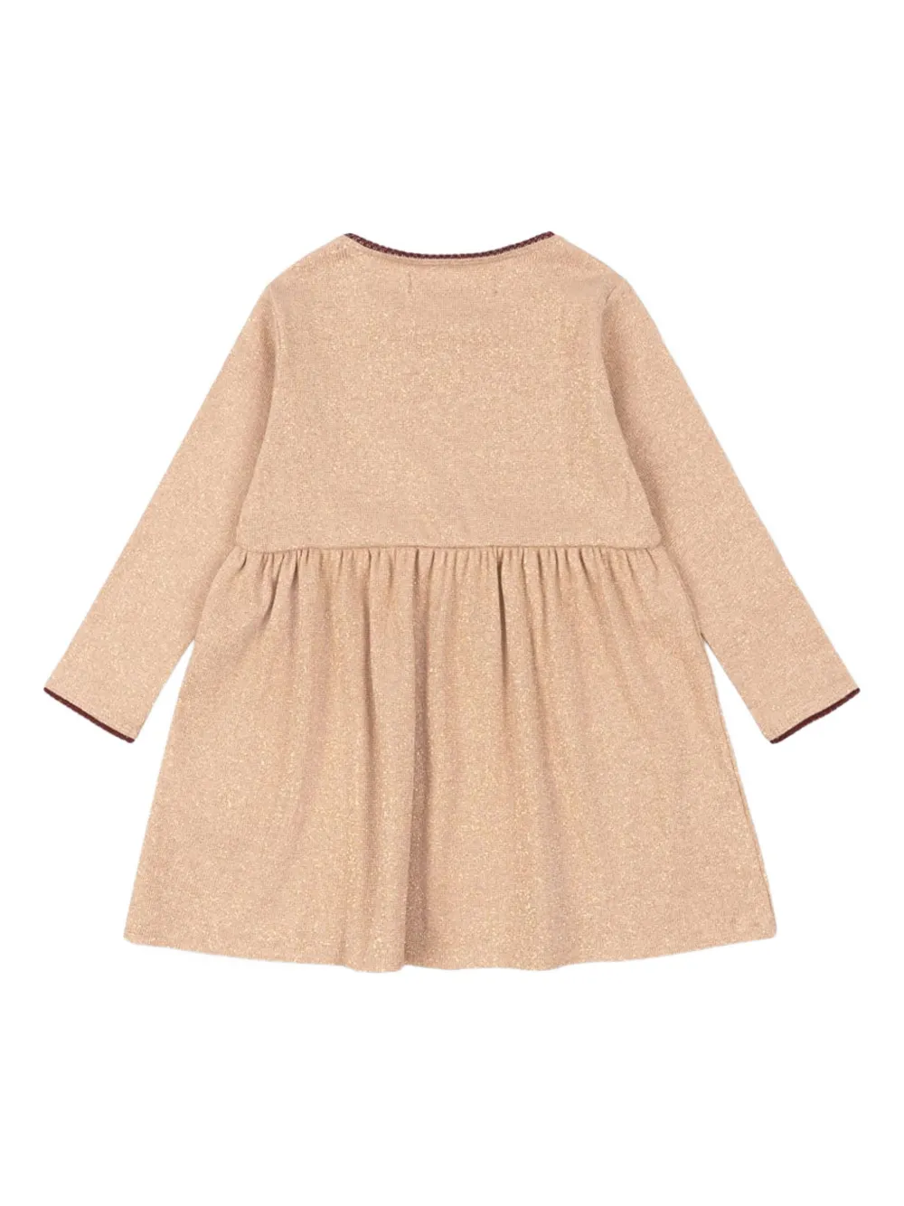 Konges Sløjd roli bow trim dress | Girls Knitted Dresses | Image 2