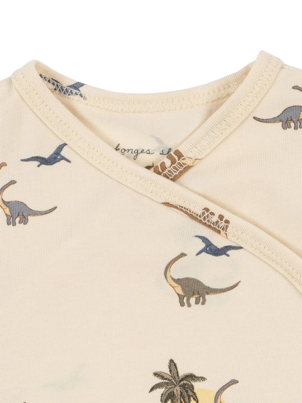 Konges Sløjd Dinosaur-print Body In Neutral