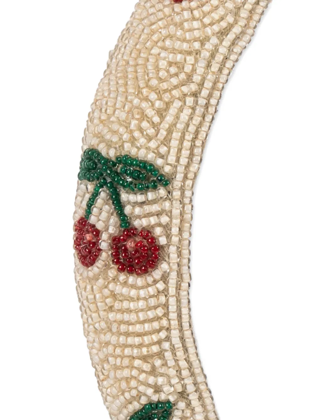 Konges Sløjd Haarspeld met kersen en kralen Beige