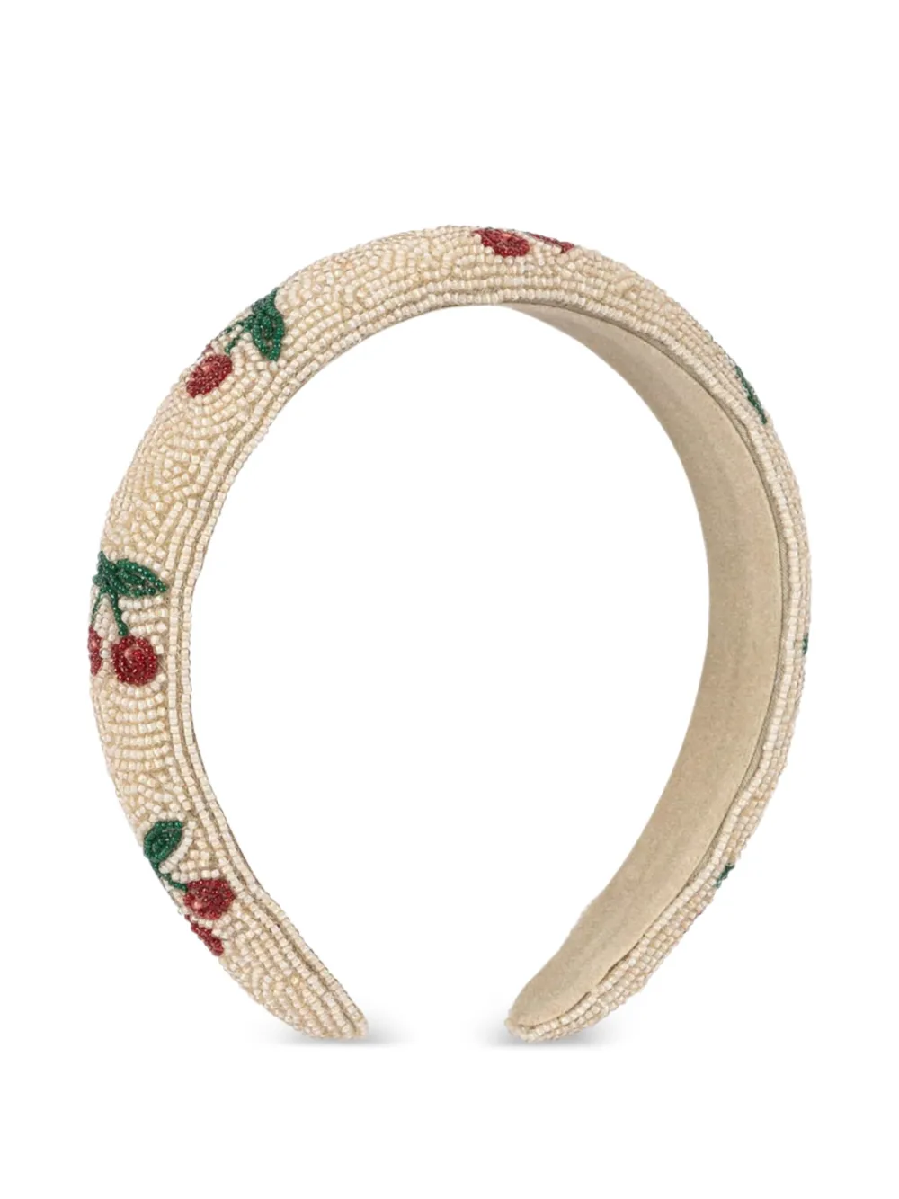 Konges Sløjd Haarspeld met kersen en kralen Beige