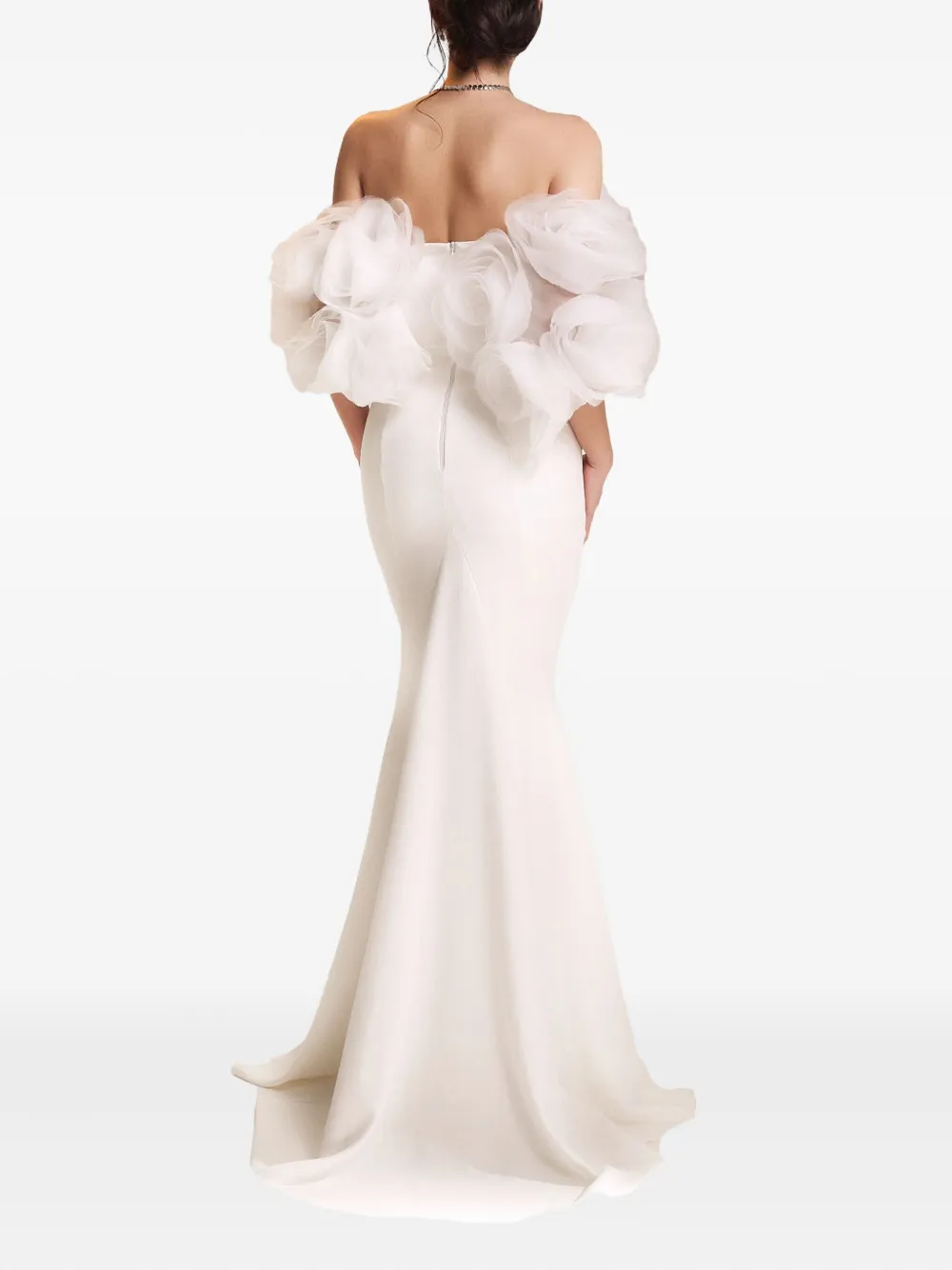 Ana Radu off-shoulder ruffled dress - Wit