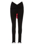 Ana Radu stirrup-cuff leggings - Black
