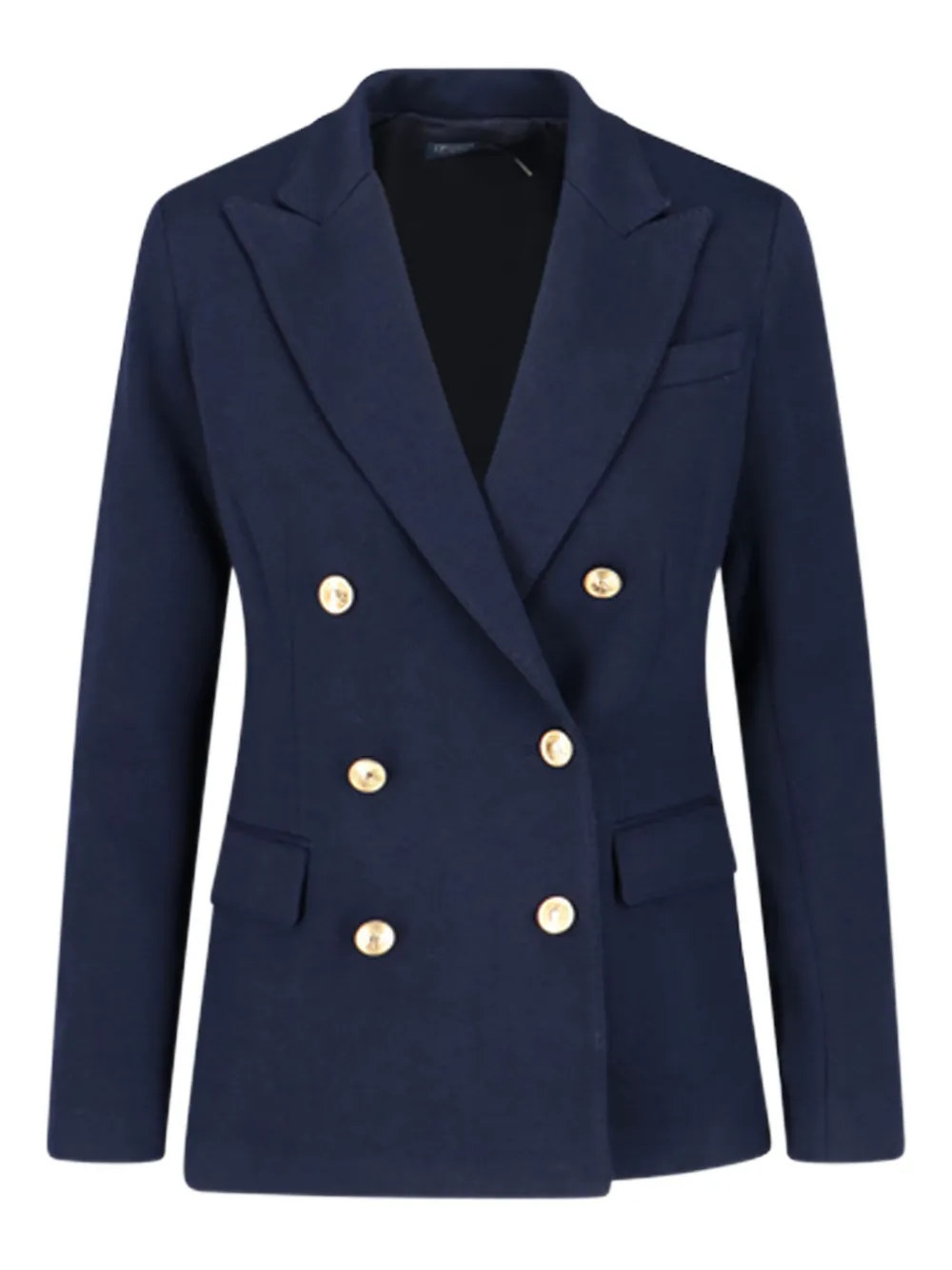 Polo Ralph Lauren Double-breasted Notched Blazer In Blue