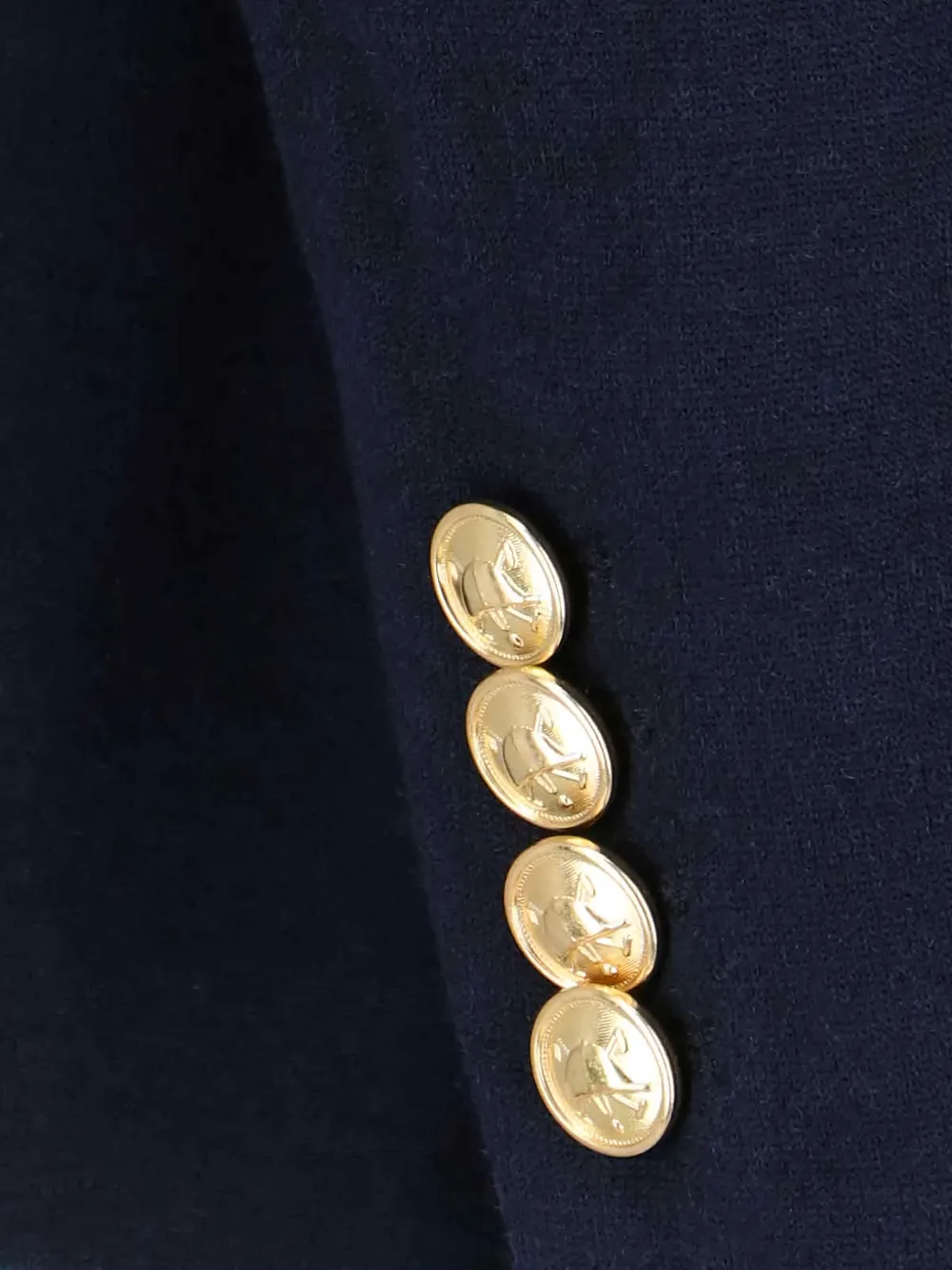 Polo Ralph Lauren Double-breasted Notched Blazer In Blue