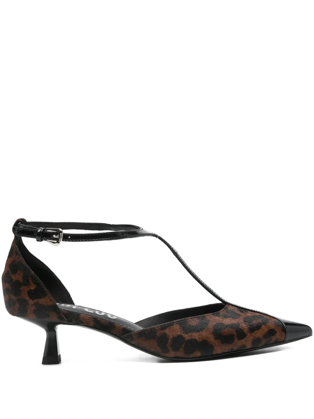 Bibi Lou 40mm Leather Heeled Pumps In Brown