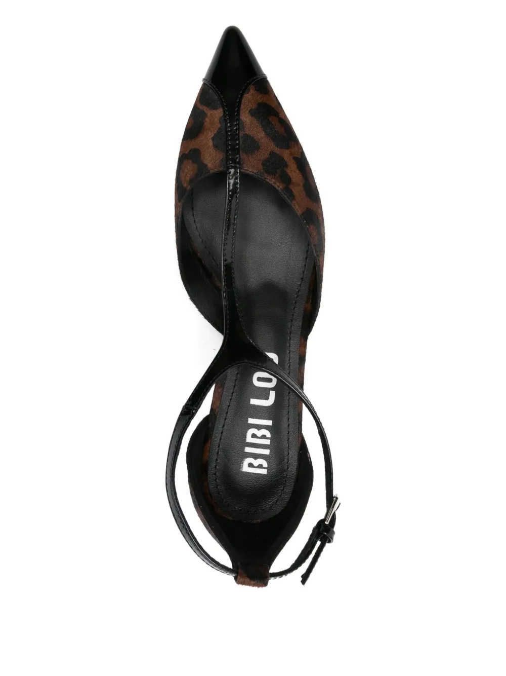 Bibi Lou 40mm Leather Heeled Pumps In Brown