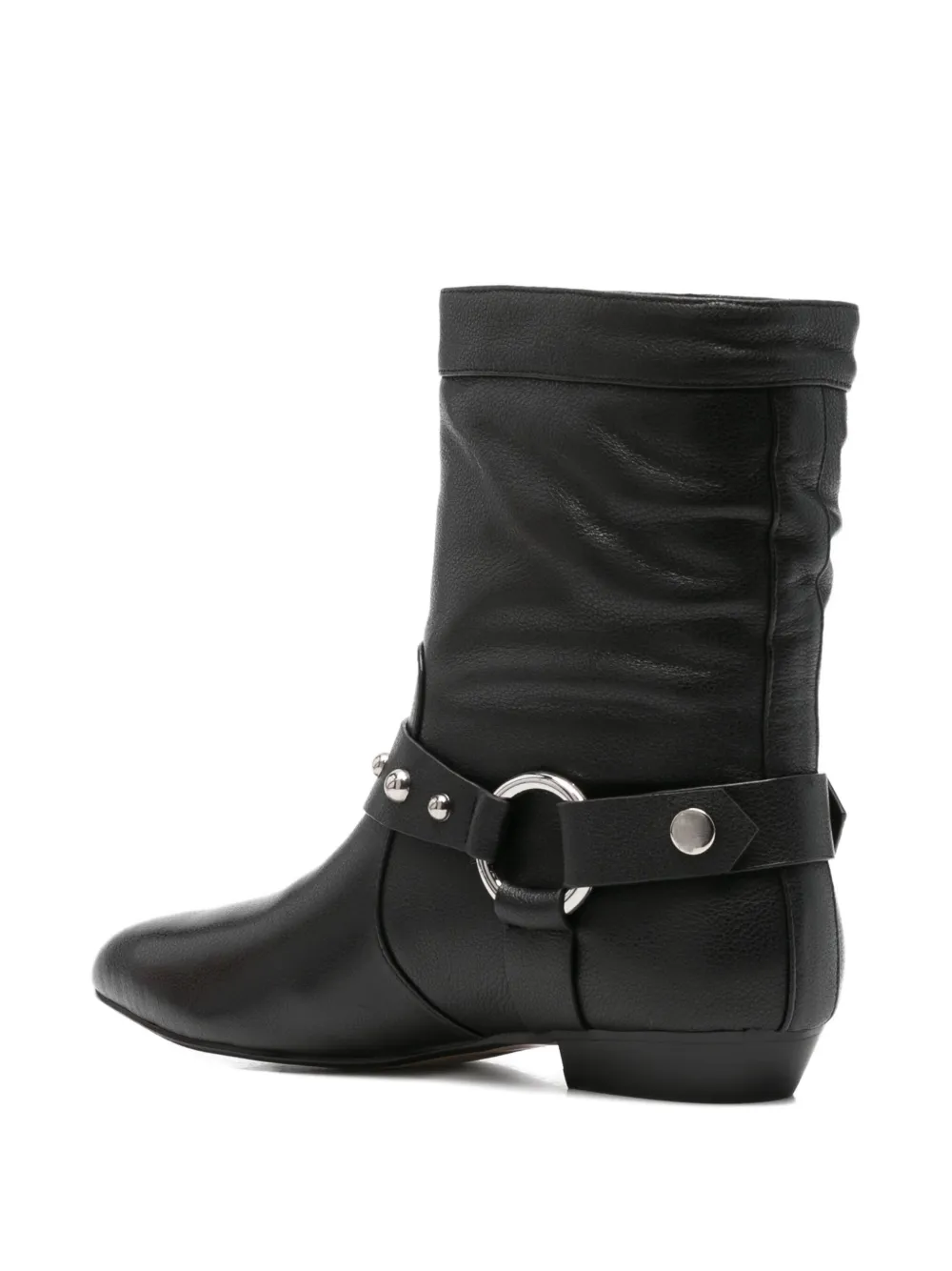 Bibi Lou Leren laarzen met studs Zwart