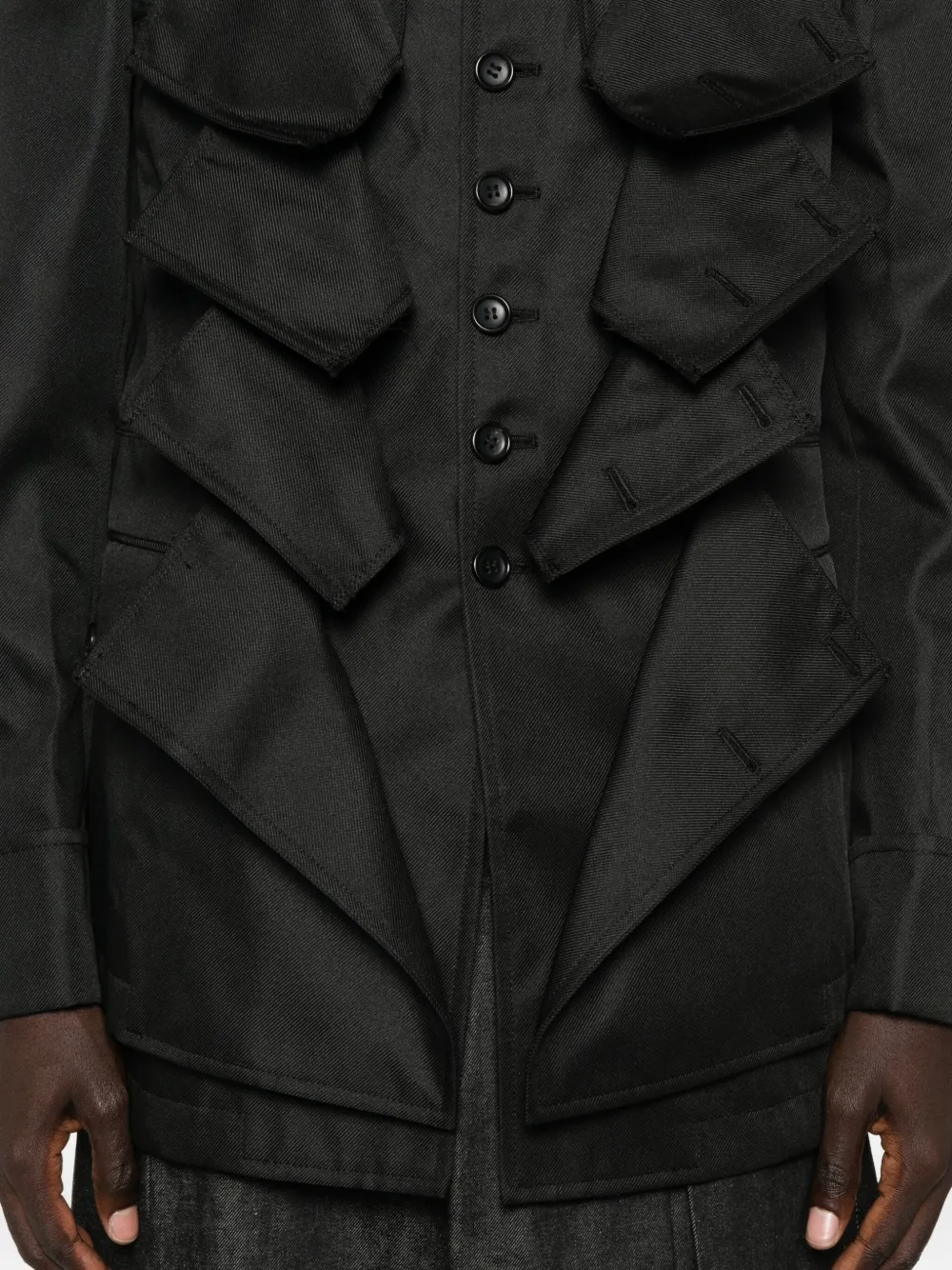 Comme Des Garçons Homme Deux Flap-pocket Jacket In Black