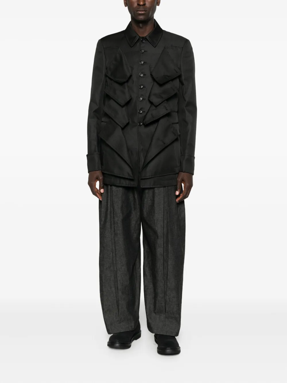 Comme des Garçons Homme Plus flap-pocket jacket | Shirt Jackets | Image 2