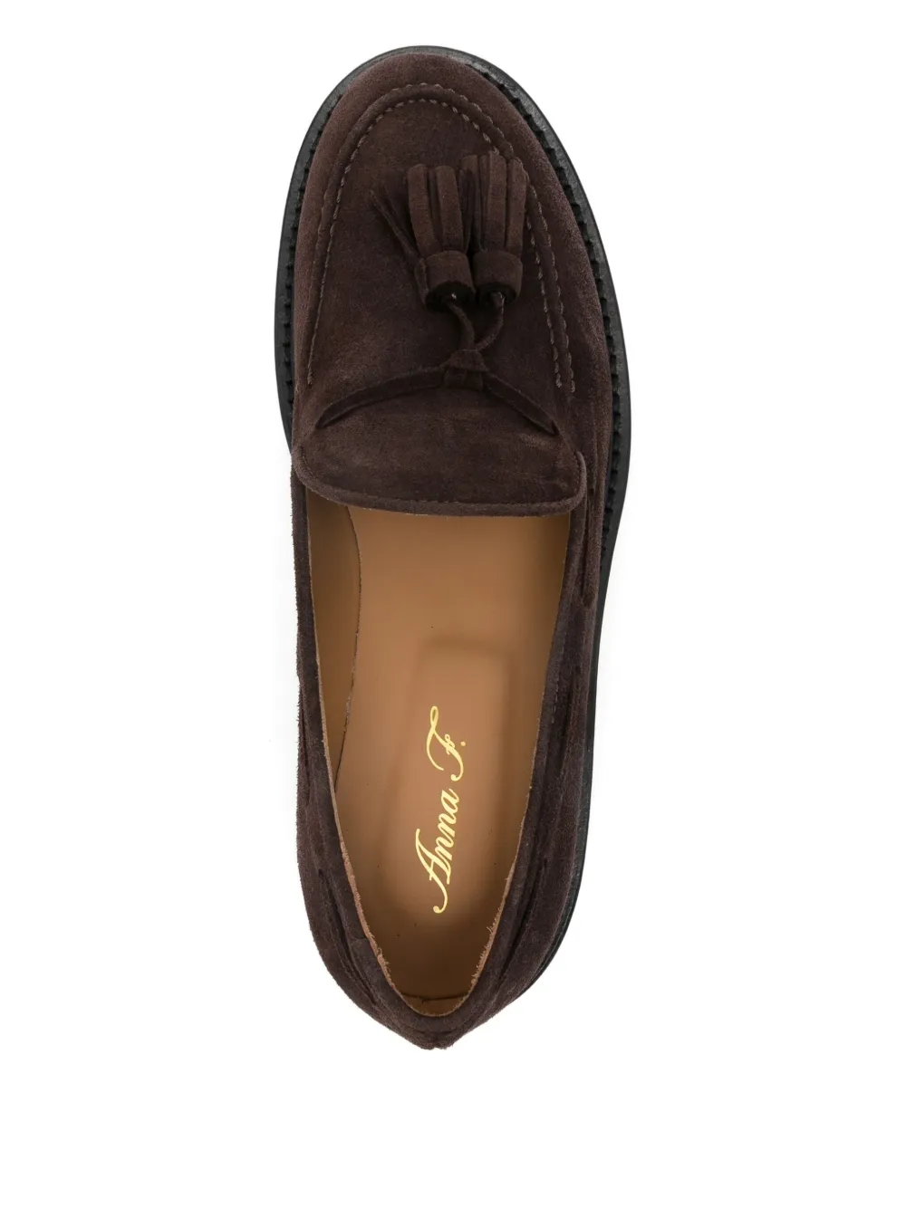 Anna F. tassel leather loafers Bruin