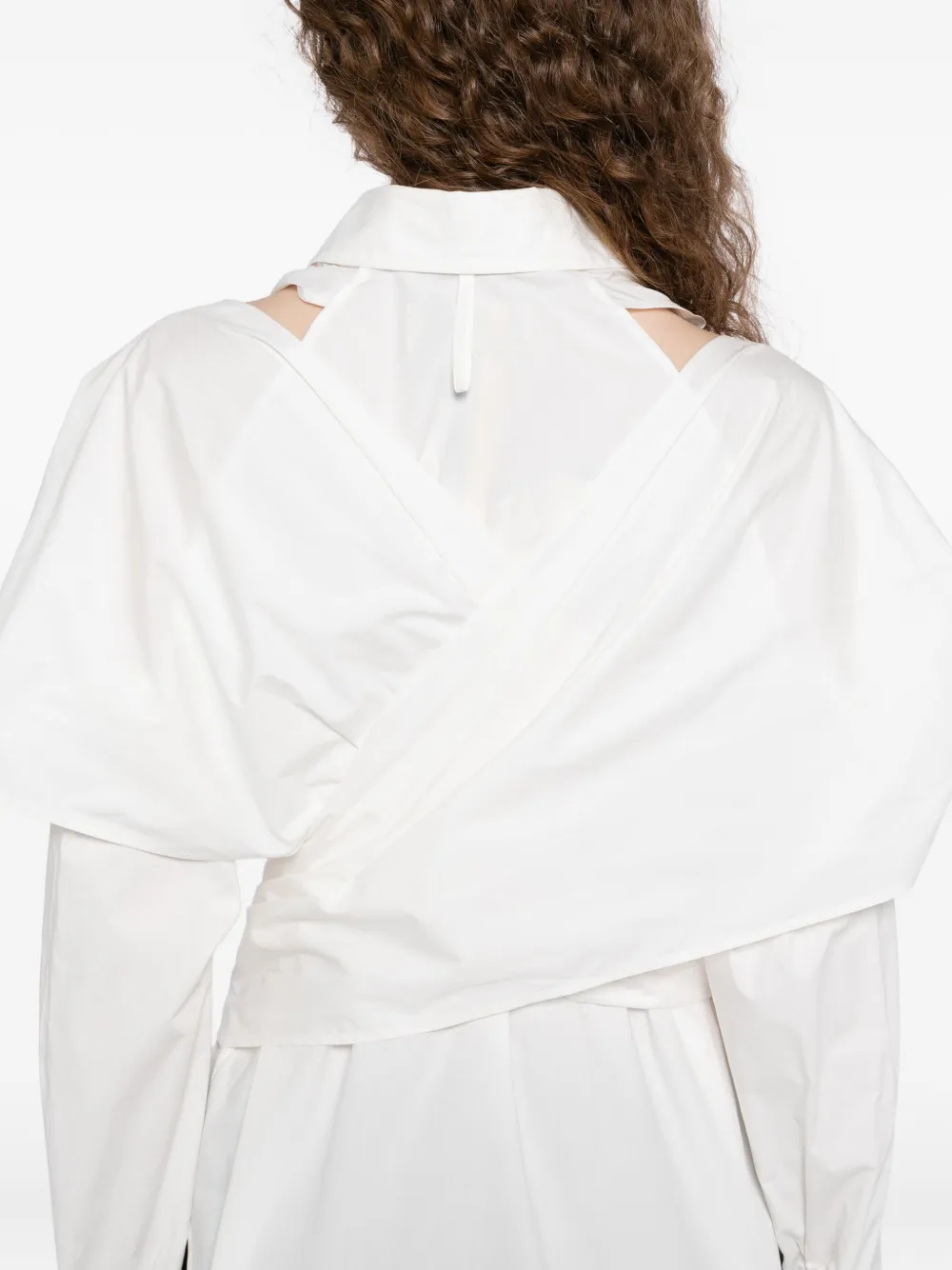 LITKOVSKA Blouse met lange mouwen en gedraaid effect Wit