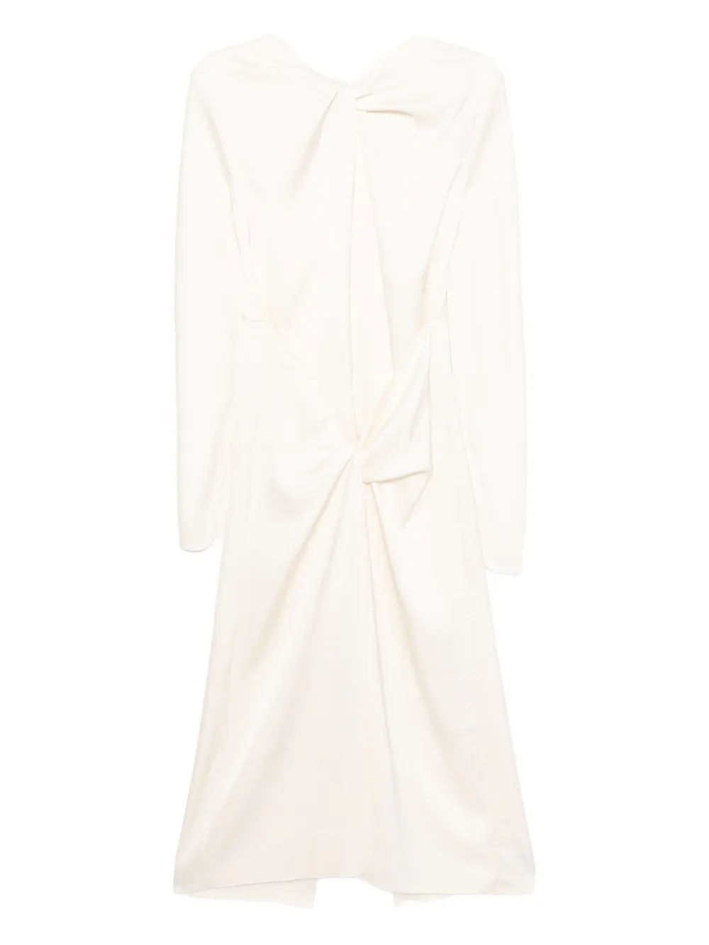 Litkovska Twisted Dress In Neutral