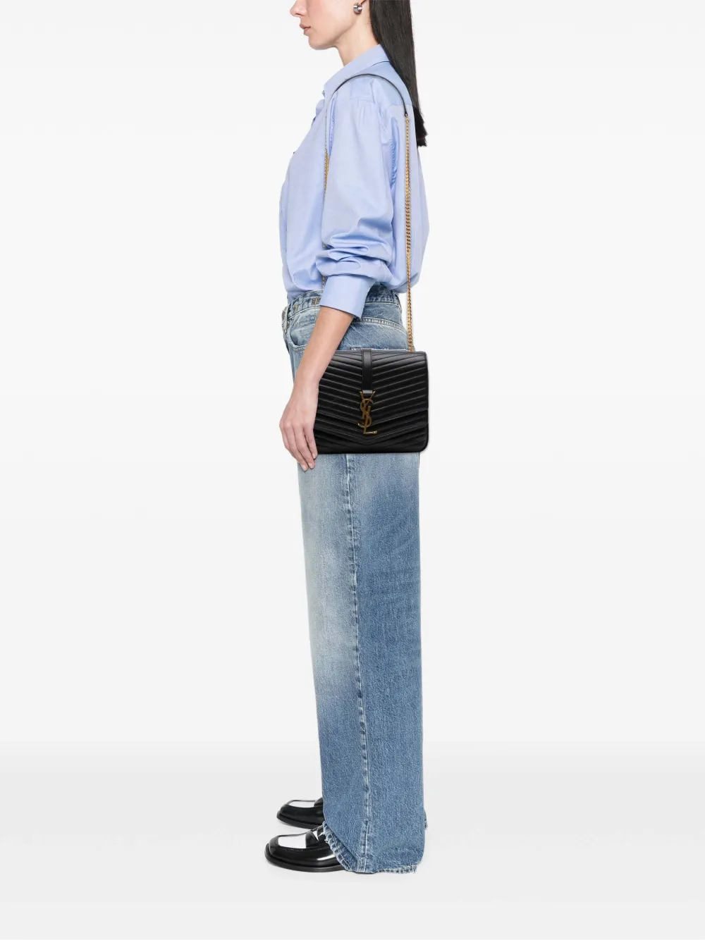 Saint Laurent Pre-Owned 2018 Medium Chevron Lambskin Monogram Sulpice Bag crossbody bag | Pre-Owned | Image 2