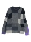 Paul Smith patchwork-panelled sweater - Blue