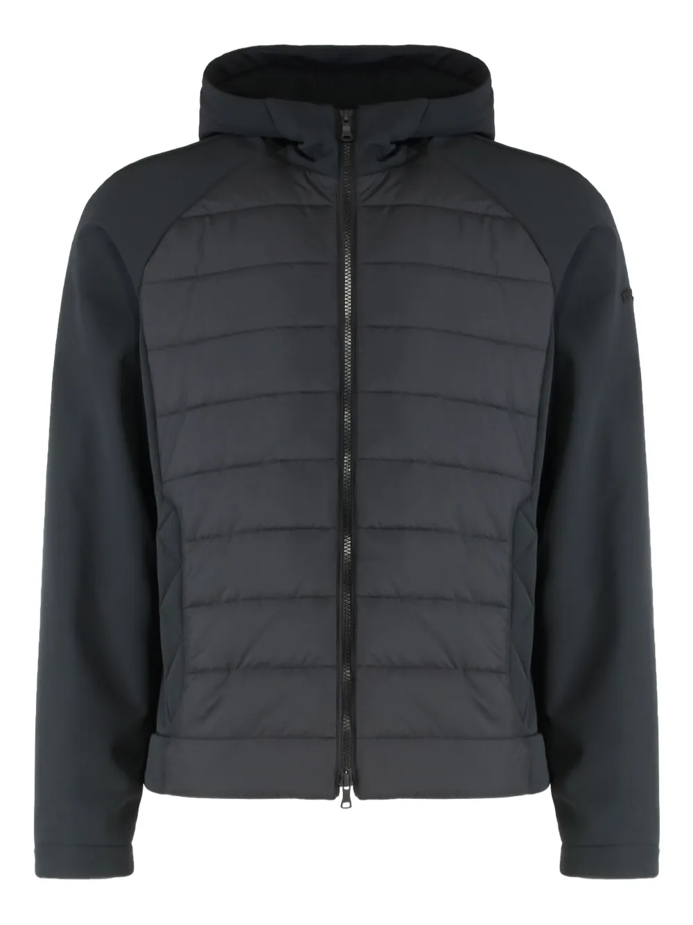Paul & Shark Hooded Jacket Technical Fabric In Black