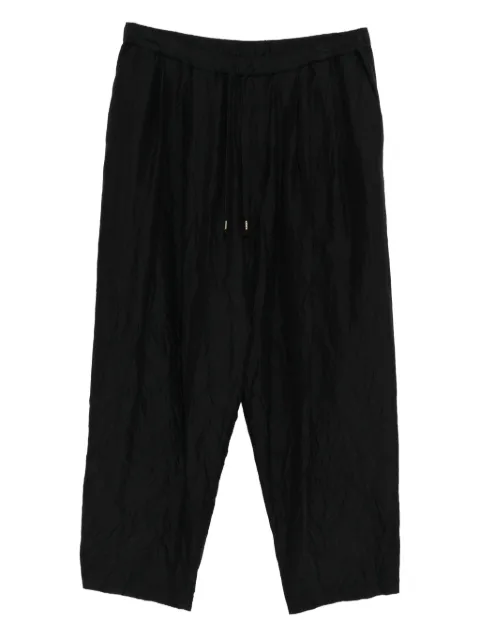CALMLENCE double pleated tapered trousers