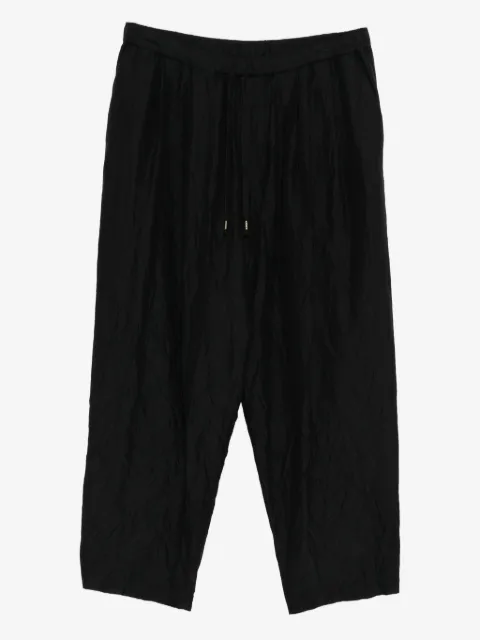 CALMLENCE double pleated tapered trousers