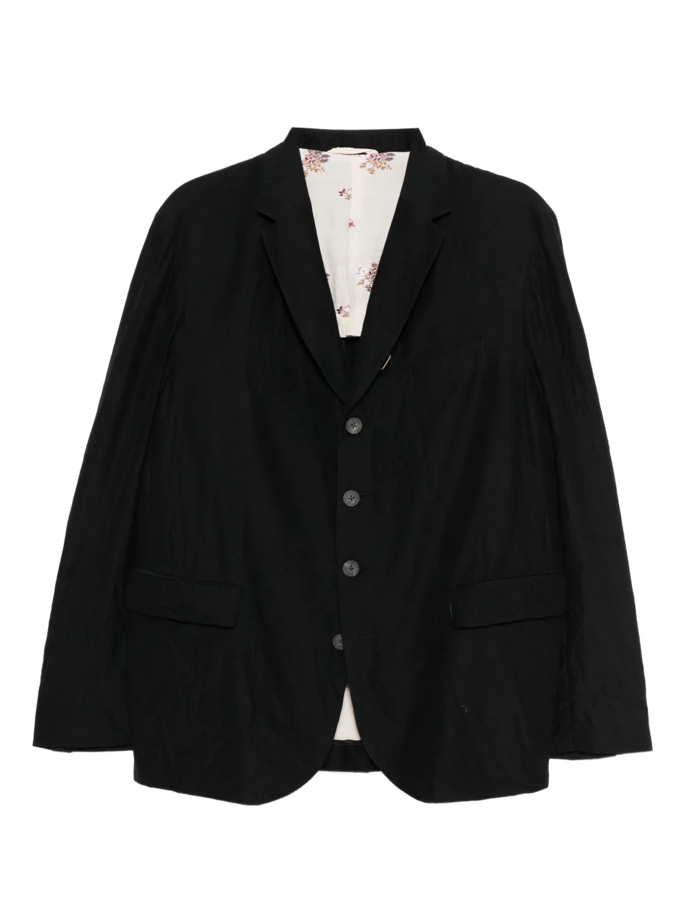 CALMLENCE crease-effect blazer | Black | Image 1