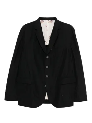 Ziggy Chen Buttoned single-breasted Suit Jacket | Black | FARFETCH