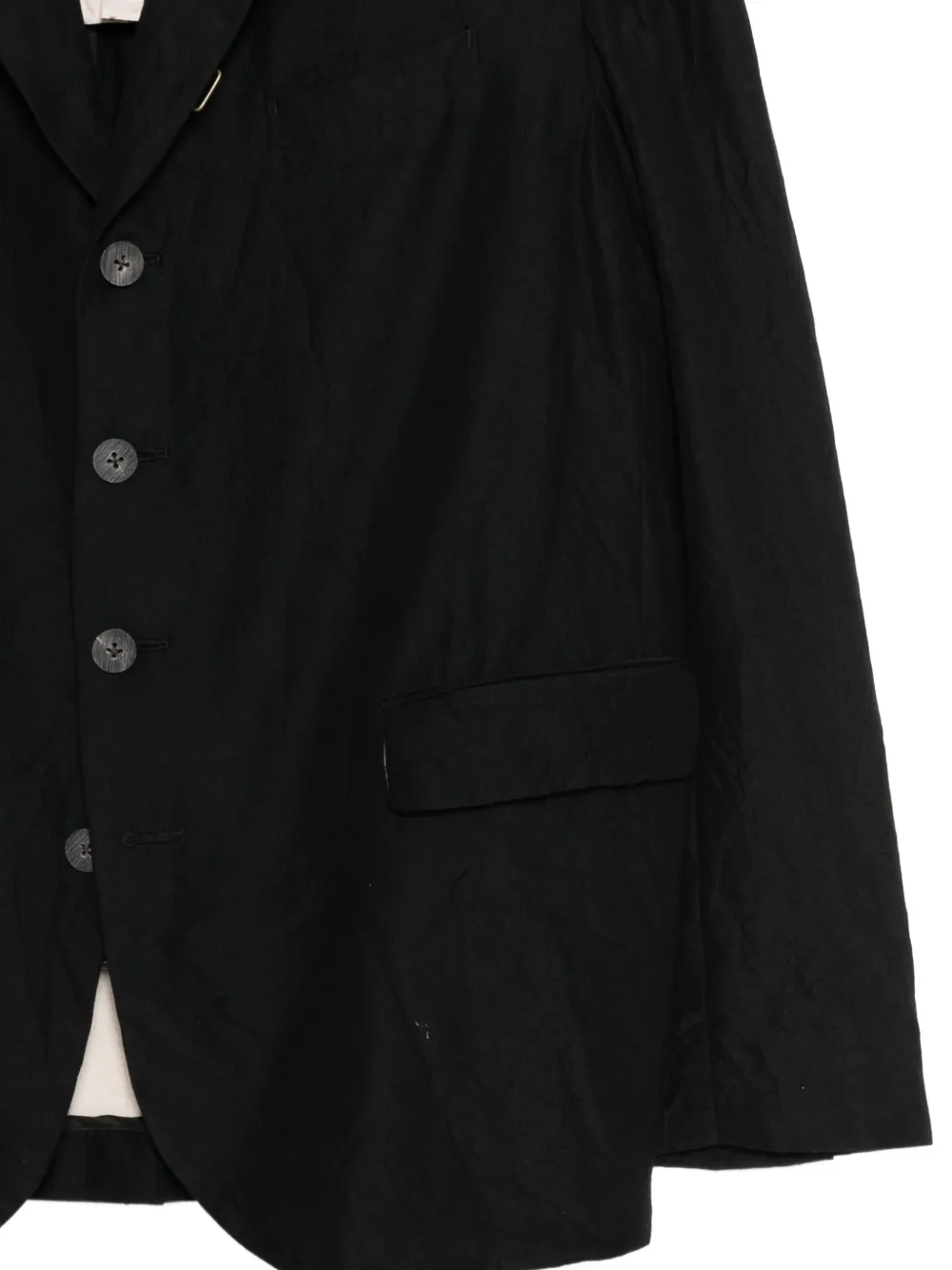 Crease-Effect Blazer