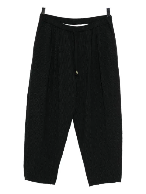 CALMLENCE double pleated tapered trousers