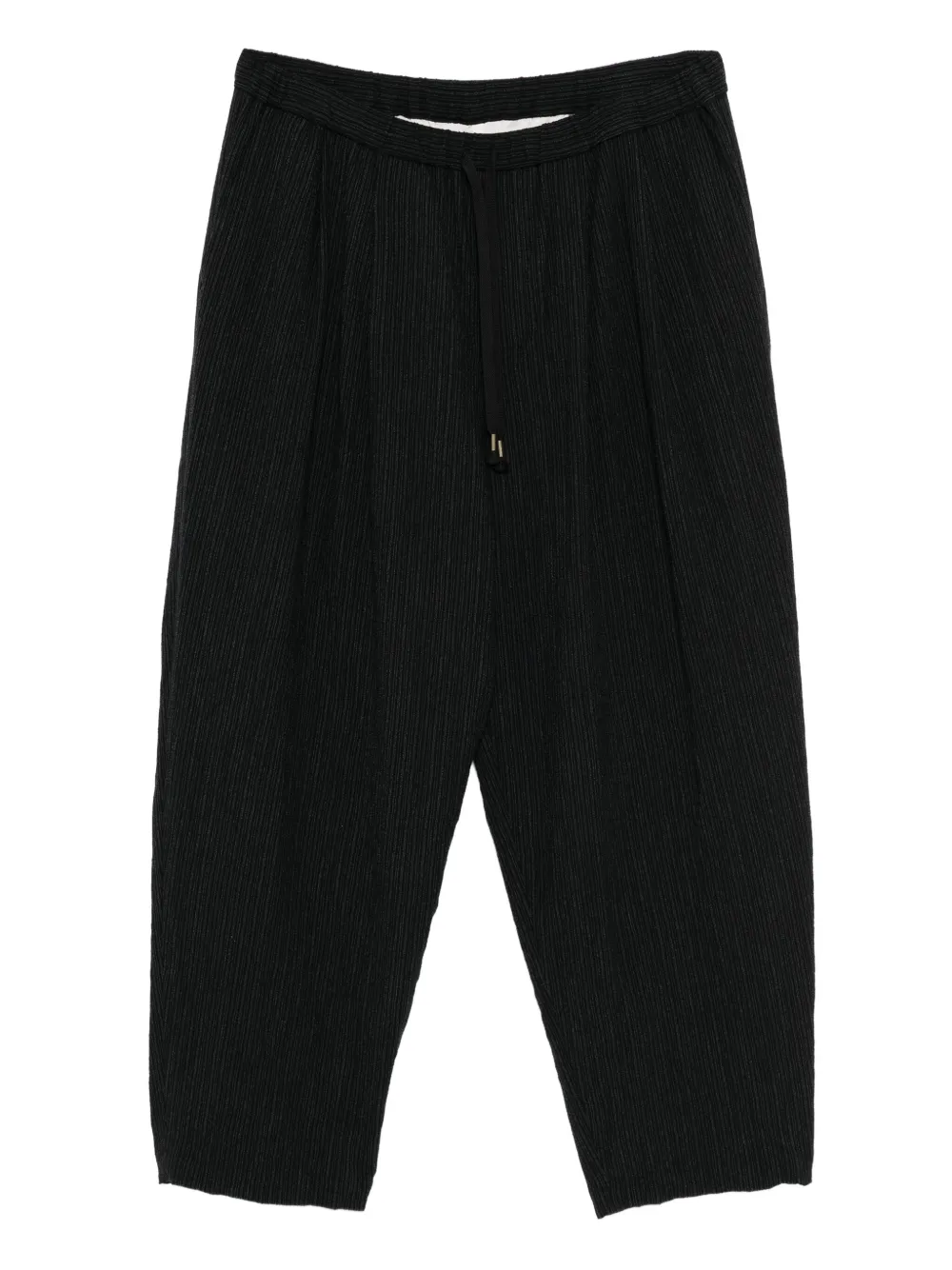 CALMLENCE double pleated tapered trousers | Black | Image 1