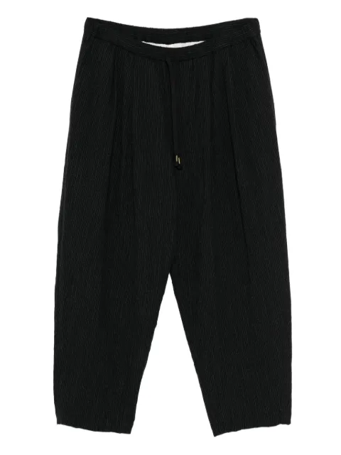CALMLENCE double pleated tapered trousers
