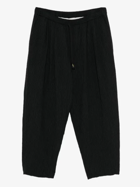 CALMLENCE double pleated tapered trousers