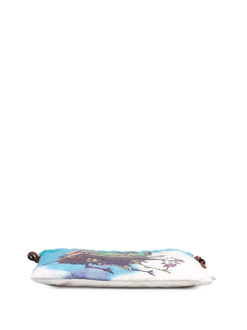 Pre-owned Loewe 2022 Studio Ghibli Howls Moving Castle Canvas Drawstring Pouch In Blue