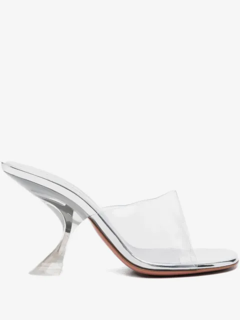 Amina Muaddi 90mm Taylor Glass Slipper sandals