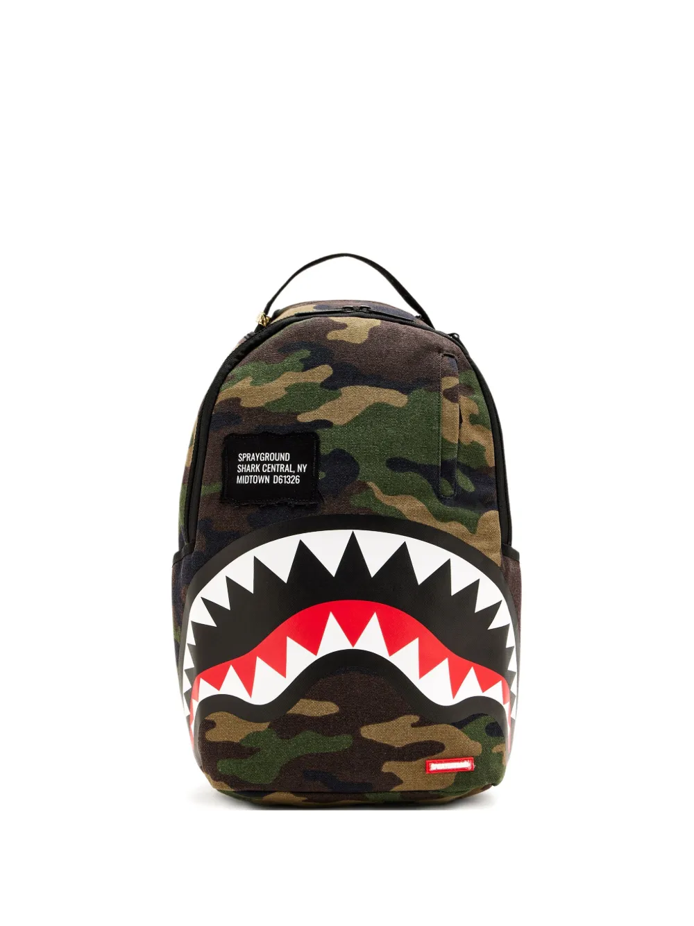 Sprayground Shark Central camo backpack | Green | Image 1