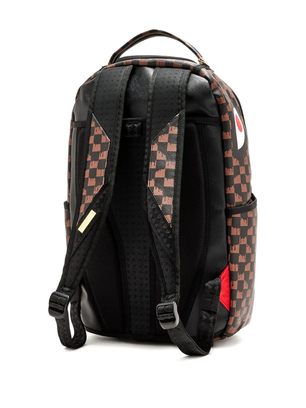 Sprayground X Ka1 Crown Drip Check Backpack In Brown
